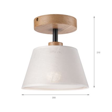 Brilagi - Припотолочная люстра ANTHONY 1xE14/60W/230V дуб/белый
