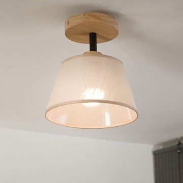 Brilagi - Припотолочная люстра ANTHONY 1xE14/60W/230V дуб/бежевый