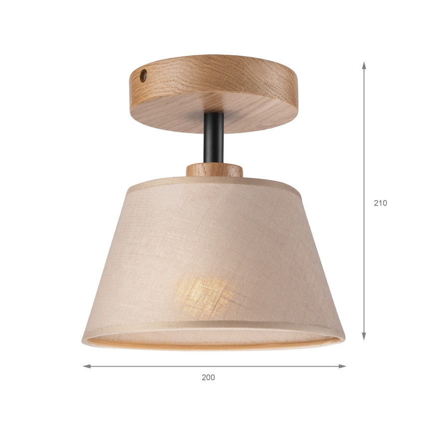 Brilagi - Припотолочная люстра ANTHONY 1xE14/60W/230V дуб/бежевый