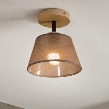 Brilagi - Припотолочная люстра ANTHONY 1xE14/60W/230V дуб/коричневый