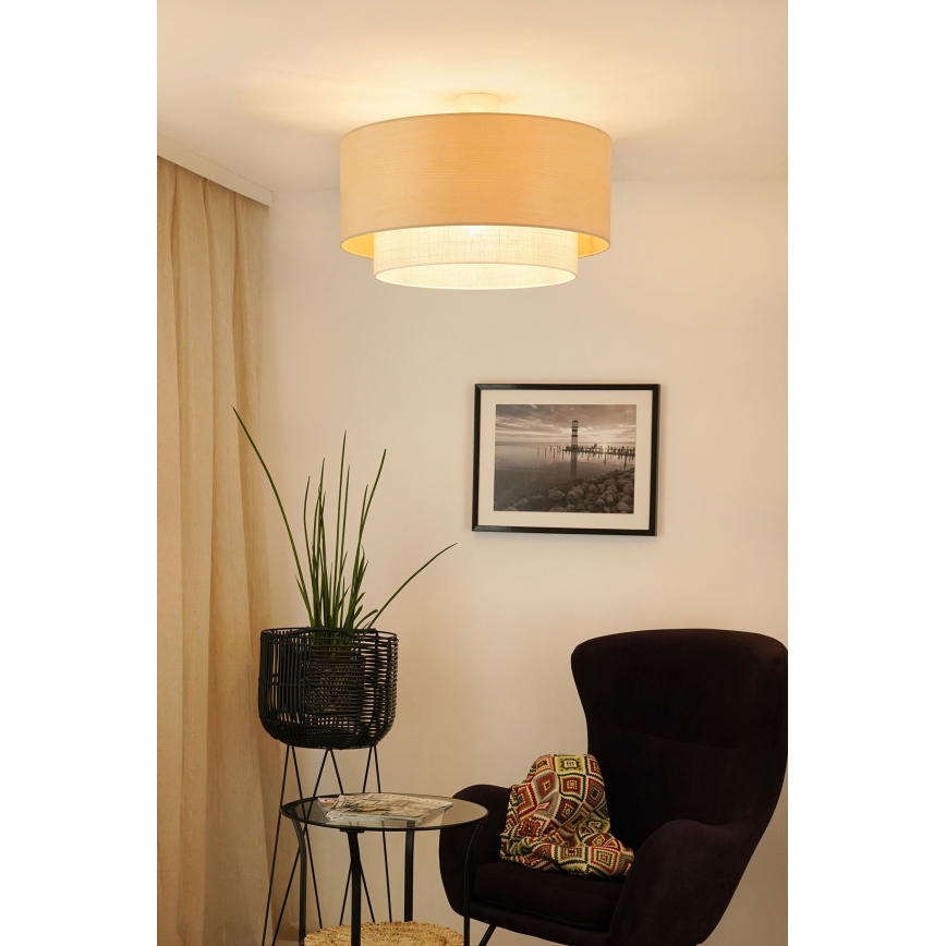 Brilagi - Припотолочная люстра ARIZONA BOHO 1xE27/15W/230V диаметр 60 см бежевый