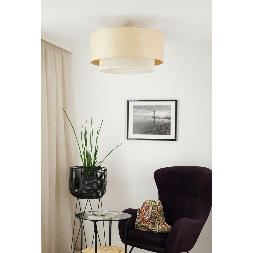 Brilagi - Припотолочная люстра ARIZONA BOHO 1xE27/15W/230V диаметр 60 см бежевый