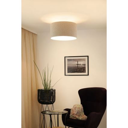 Brilagi - Припотолочная люстра BOUCLE ROLLER 1xE27/15W/230V диаметр 45 см кремовый