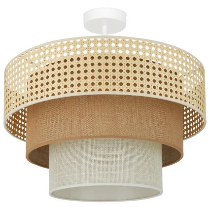Brilagi - Припотолочная люстра CEDAR LUNETA 1xE27/15W/230V диаметр 45 см бежевый/коричневый/кремовый