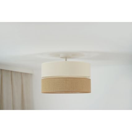 Brilagi - Припотолочная люстра ROYAL YUTE 1xE27/15W/230V диаметр 40 см бежевый/кремовый