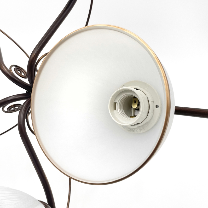 Brilagi - Пристельова LED люстра ANTICO 5xE27/60W/230V бронза патина