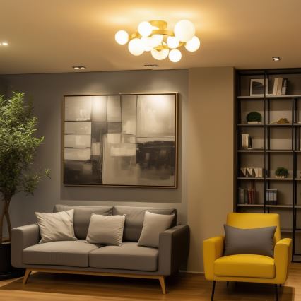 Brilagi - Пристельова LED люстра MILLA 10xG9/3W/230V золотий/білий