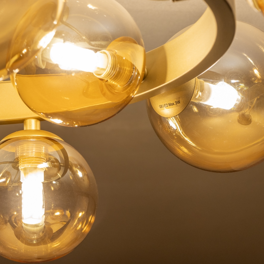 Brilagi - Пристельова LED люстра MILLA 10xG9/3W/230V золотий