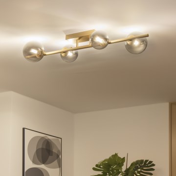 Brilagi - Пристельова LED люстра MILLA 4xG9/3W/230V золотий/димчастий