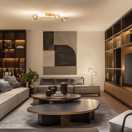 Brilagi - Пристельова LED люстра MILLA 4xG9/3W/230V золотий/димчастий