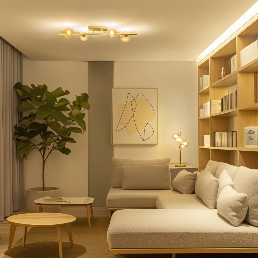 Brilagi - Пристельова LED люстра MILLA 4xG9/3W/230V золотий