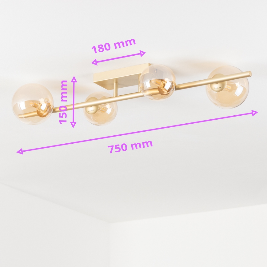 Brilagi - Пристельова LED люстра MILLA 4xG9/3W/230V золотий