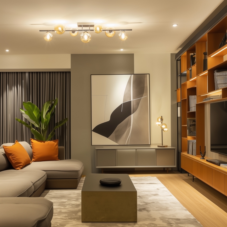 Brilagi - Пристельова LED люстра MILLA 7xG9/3W/230V глянцевий хром/золотий