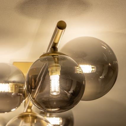 Brilagi - Пристельова LED люстра MILLA 7xG9/3W/230V золотий/димчастий