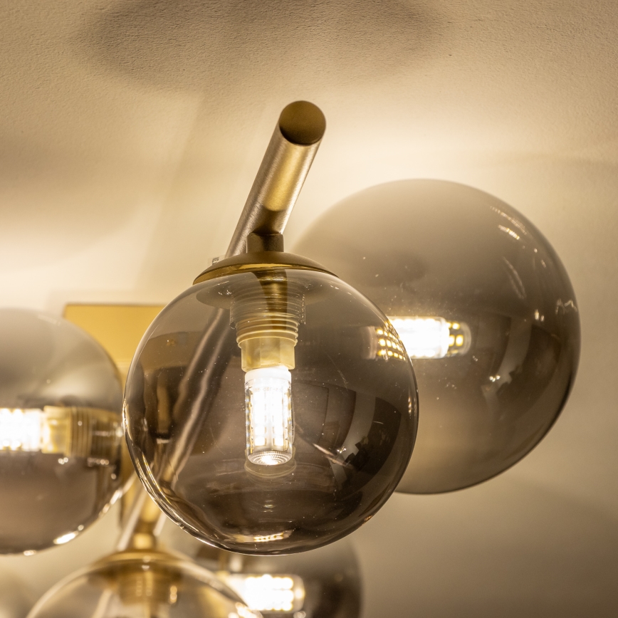 Brilagi - Пристельова LED люстра MILLA 7xG9/3W/230V золотий/димчастий