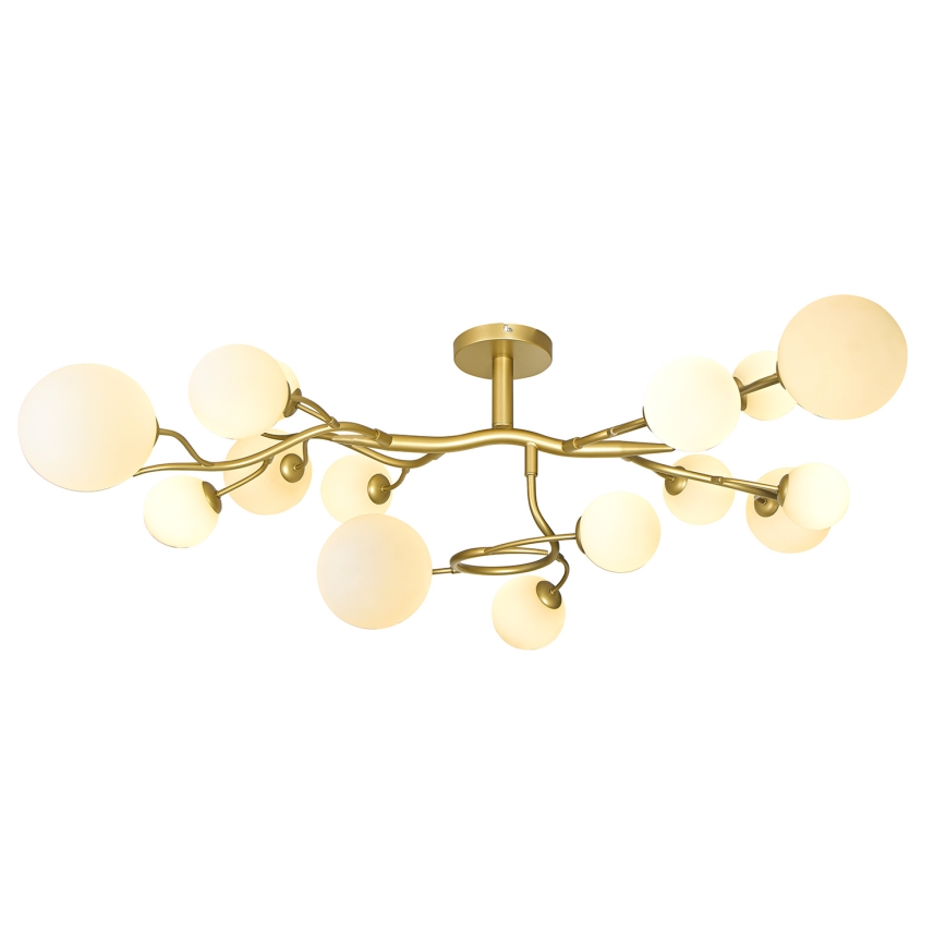 Brilagi - Пристельова LED люстра MISTEL 15xG9/3W/230V золотий/білий