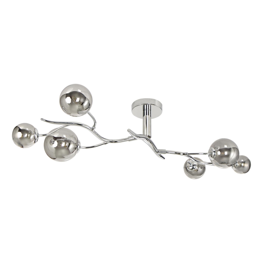 Brilagi - Пристельова LED люстра MISTEL 6xG9/3W/230V глянцевий хром/димчастий