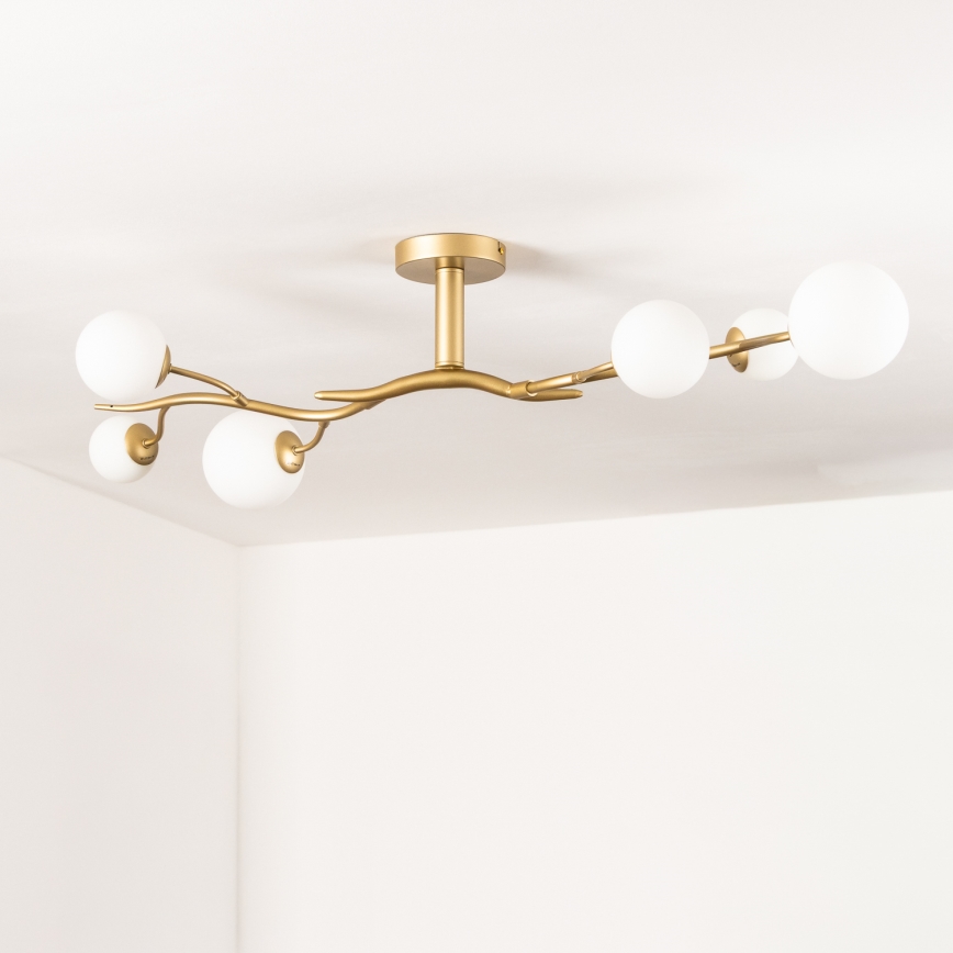 Brilagi - Пристельова LED люстра MISTEL 6xG9/3W/230V золотий/білий