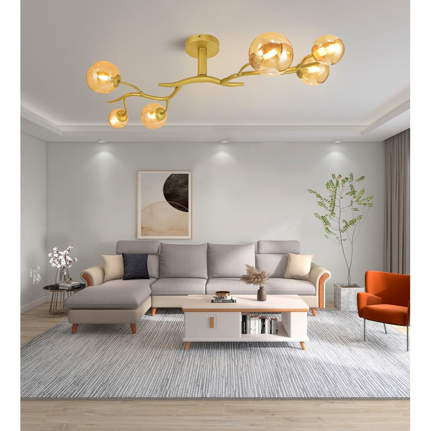 Brilagi - Пристельова LED люстра MISTEL 6xG9/3W/230V золотий