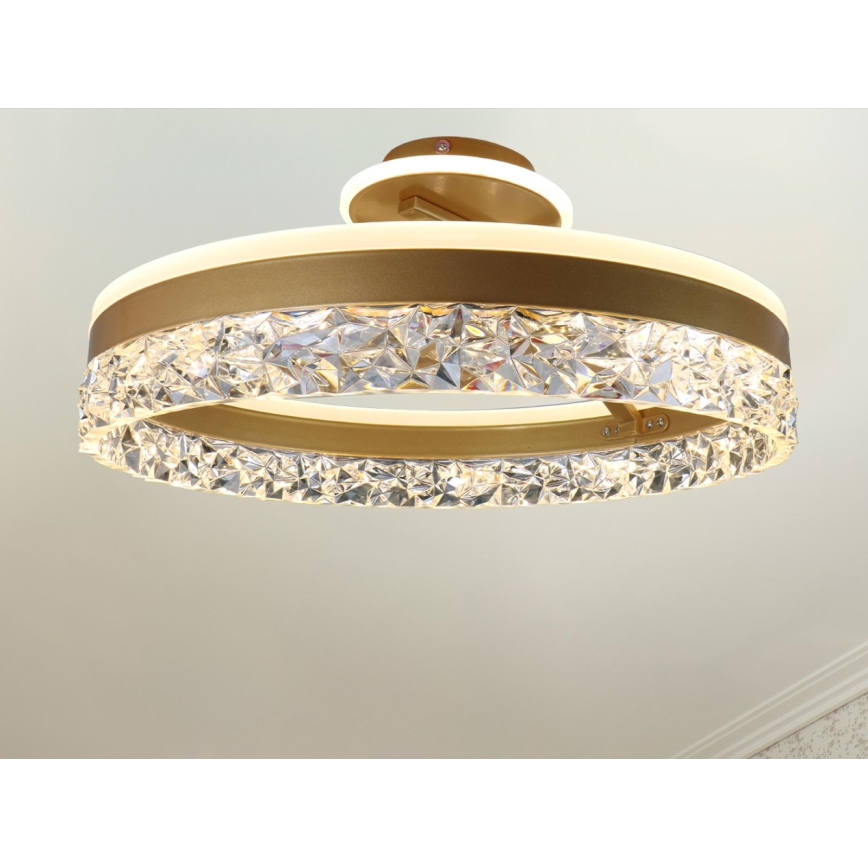 Brilagi - Пристельова LED люстра з регулюванням яскравості LED/86W/230V 3000-6500K золотий + пульт дистанційного керування