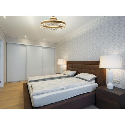 Brilagi - Пристельова LED люстра з регулюванням яскравості LED/86W/230V 3000-6500K золотий + пульт дистанційного керування