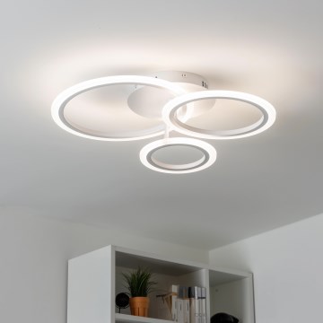 Brilagi - Пристельова LED люстра з регулюванням яскравості ORBITS LED/40W/230V 3000-6500K білий + пульт дистанційного керування