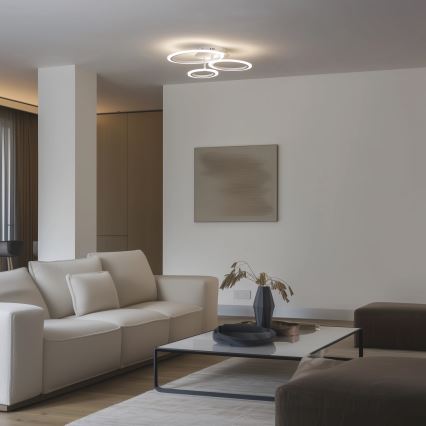Brilagi - Пристельова LED люстра з регулюванням яскравості ORBITS LED/40W/230V 3000-6500K білий + пульт дистанційного керування