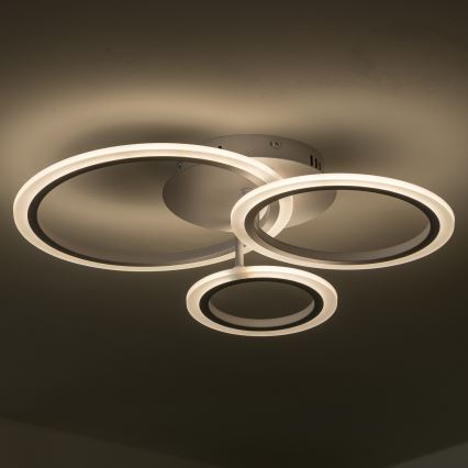 Brilagi - Пристельова LED люстра з регулюванням яскравості ORBITS LED/40W/230V 3000-6500K білий + пульт дистанційного керування