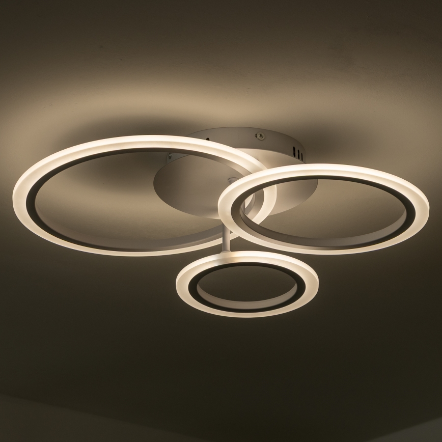 Brilagi - Пристельова LED люстра з регулюванням яскравості ORBITS LED/40W/230V 3000-6500K білий + пульт дистанційного керування