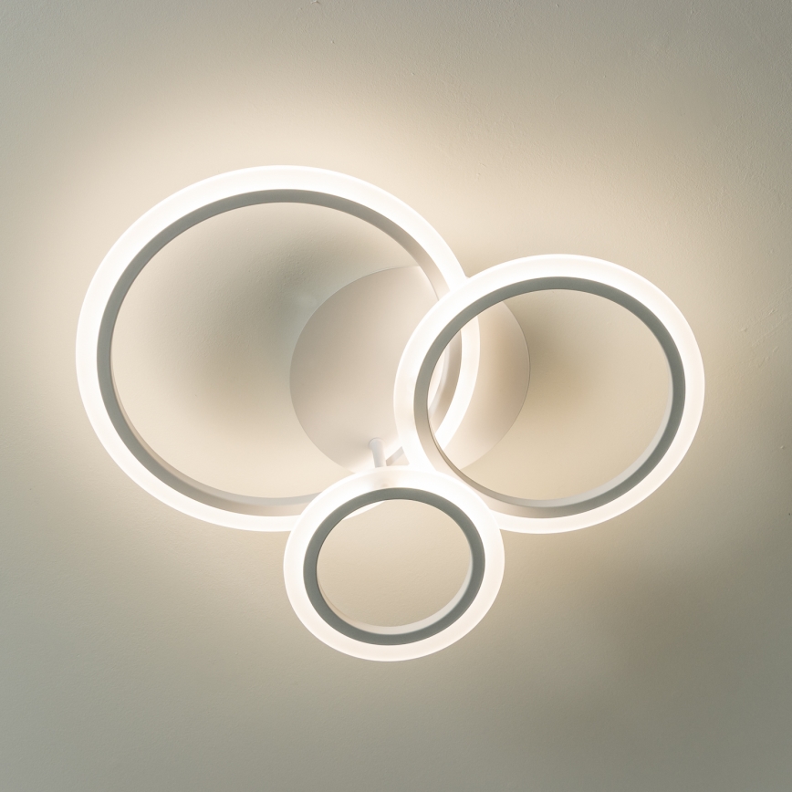 Brilagi - Пристельова LED люстра з регулюванням яскравості ORBITS LED/40W/230V 3000-6500K білий + пульт дистанційного керування