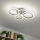 Brilagi - Пристельова LED люстра з регулюванням яскравості ORBITS LED/50W/230V 3000-6500K антрацит + пульт дистанційного керування