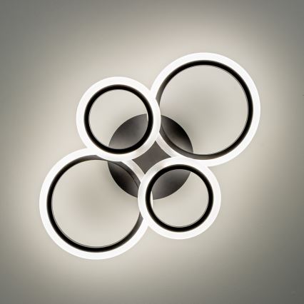 Brilagi - Пристельова LED люстра з регулюванням яскравості ORBITS LED/50W/230V 3000-6500K антрацит + пульт дистанційного керування