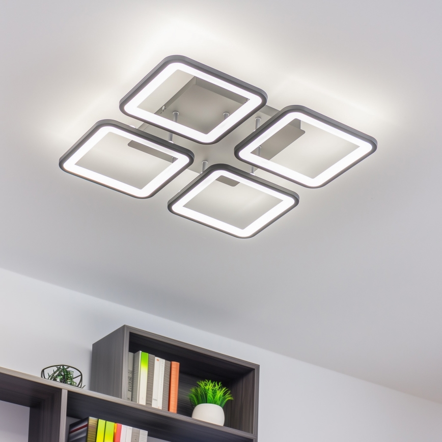 Brilagi - Пристельова LED люстра з регулюванням яскравості SQUARED LED/85W/230V 3000-6500K + пульт дистанційного керування