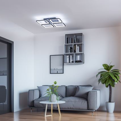 Brilagi - Пристельова LED люстра з регулюванням яскравості SQUARED LED/85W/230V 3000-6500K + пульт дистанційного керування