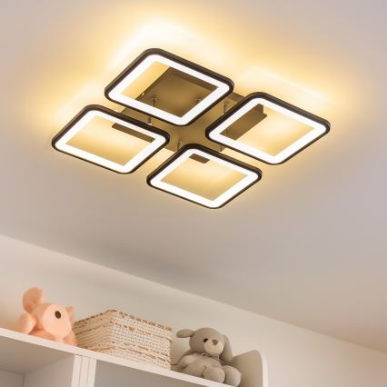 Brilagi - Пристельова LED люстра з регулюванням яскравості SQUARED LED/85W/230V 3000-6500K + пульт дистанційного керування