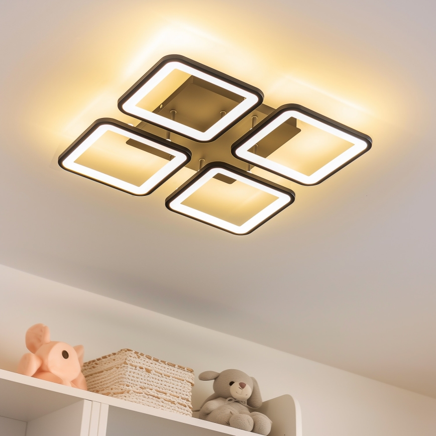 Brilagi - Пристельова LED люстра з регулюванням яскравості SQUARED LED/85W/230V 3000-6500K + пульт дистанційного керування