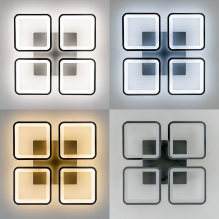 Brilagi - Пристельова LED люстра з регулюванням яскравості SQUARED LED/85W/230V 3000-6500K + пульт дистанційного керування