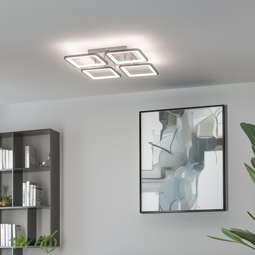 Brilagi - Пристельова LED люстра з регулюванням яскравості SQUARED LED/85W/230V 3000-6500K + пульт дистанційного керування