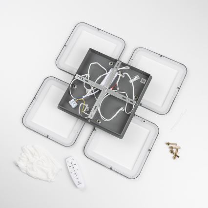 Brilagi - Пристельова LED люстра з регулюванням яскравості SQUARED LED/85W/230V 3000-6500K + пульт дистанційного керування