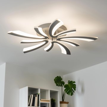 Brilagi - Пристельова LED люстра з регулюванням яскравості TWIST LED/55W/230V 3000-6500K антрацит + пульт дистанційного керування