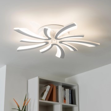 Brilagi - Пристельова LED люстра з регулюванням яскравості TWIST LED/55W/230V 3000-6500K білий + пульт дистанційного керування