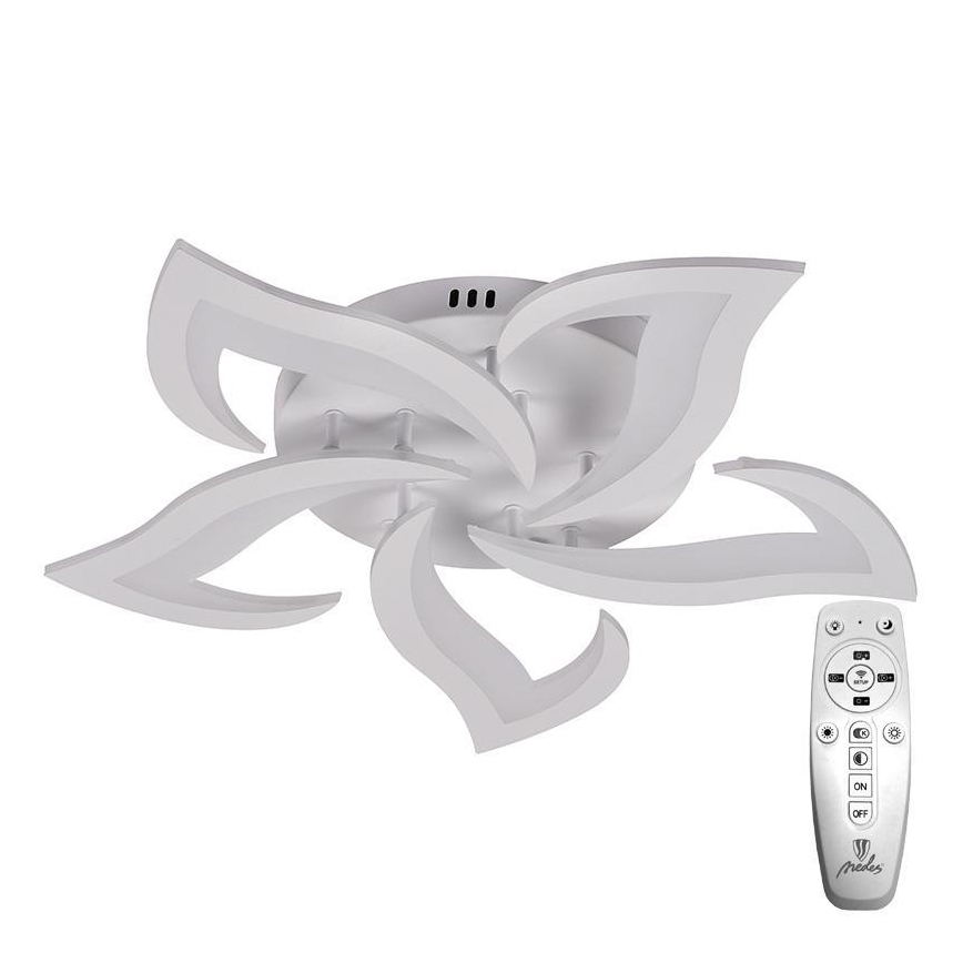 Brilagi - Пристельова LED люстра з регулюванням яскравості TWIST LED/55W/230V 3000-6500K білий + пульт дистанційного керування