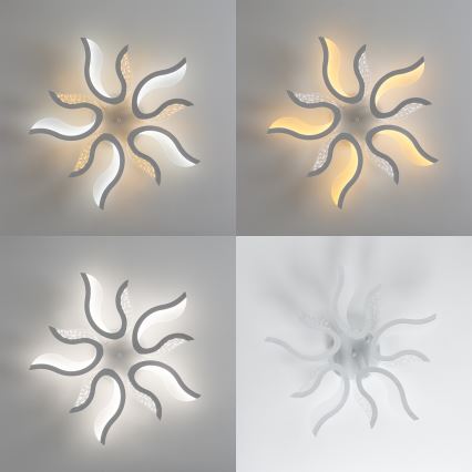 Brilagi - Пристельова LED люстра з регулюванням яскравості TWIST LED/65W/230V 3000-6500K білий + пульт дистанційного керування