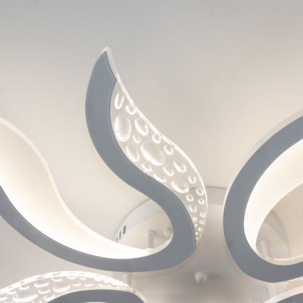 Brilagi - Пристельова LED люстра з регулюванням яскравості TWIST LED/65W/230V 3000-6500K білий + пульт дистанційного керування