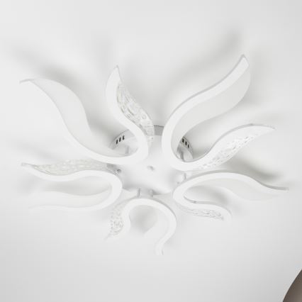 Brilagi - Пристельова LED люстра з регулюванням яскравості TWIST LED/65W/230V 3000-6500K білий + пульт дистанційного керування