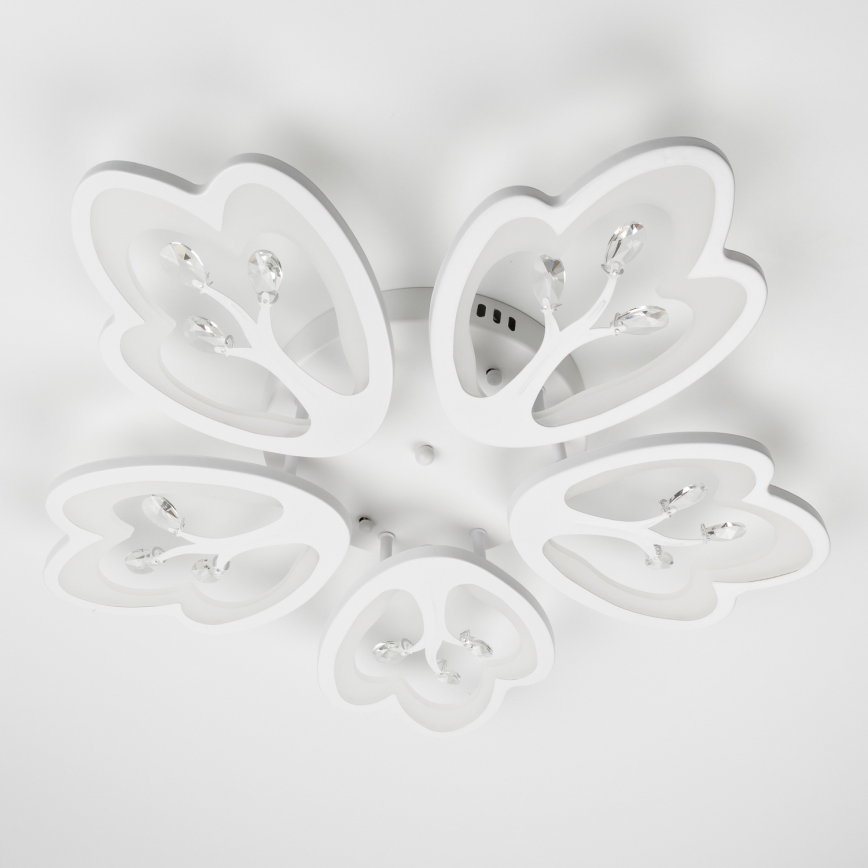 Brilagi - Пристельова LED люстра з регулюванням яскравості TWIST LED/80W/230V 3000-6500K білий + пульт дистанційного керування