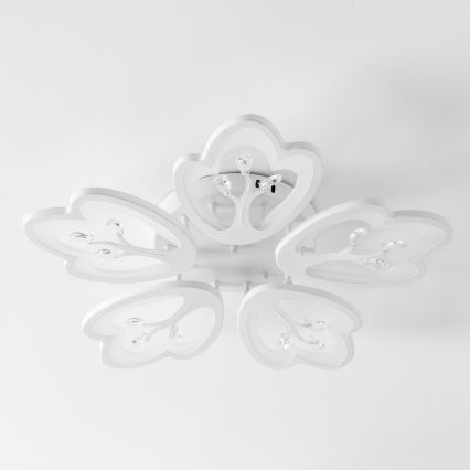 Brilagi - Пристельова LED люстра з регулюванням яскравості TWIST LED/80W/230V 3000-6500K білий + пульт дистанційного керування