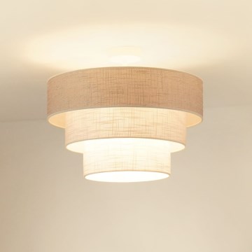 Brilagi - Пристельова люстра ALASKA LUNETA 1xE27/15W/230V діаметр 45 см сірий/кремовий