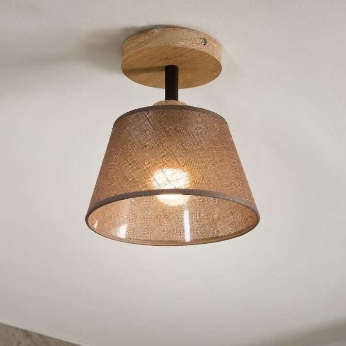Brilagi - Пристельова люстра ANTHONY 1xE14/60W/230V дуб/коричневий