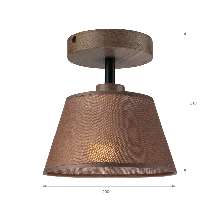 Brilagi - Пристельова люстра ANTHONY 1xE14/60W/230V дуб/коричневий
